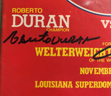 LEONARD, SUGAR RAY-ROBERTO DURAN II SIGNED OFFICIAL PROGRAM (1980-SIGNED BY BOTH)