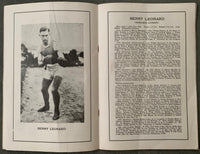 LEONARD, BENNY-ROCKY KANSAS OFFICIAL PROGRAM (1922)