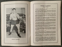 LEONARD, BENNY-ROCKY KANSAS OFFICIAL PROGRAM (1922)