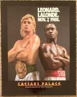 LEONARD, SUGAR RAY LEONARD-DONNY LALONDE ON SITE POSTER (1988)