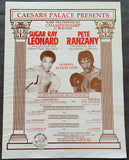 LEONARD, SUGAR RAY-PETE RANZANY ON SITE POSTER (1979)