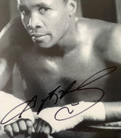 LEONARD, SUGAR RAY SIGNED PHOTO