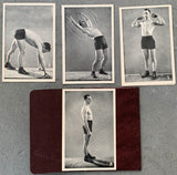 LEONARD, BENNY EXERCISE CARDS WITH HOLDER (CIRCA 1920'S)
