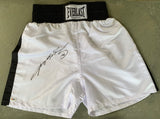 LEONARD, SUGAR RAY SIGNED BOXING TRUNKS (PSA/DNA)