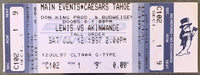 LEWIS, LENNOX-HENRY AKINWANDE RARE FULL TICKET (1997)