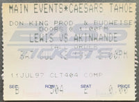 LEWIS, LENNOX-HENRY AKINWANDE RARE TICKET STUB (1997)