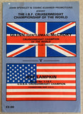 LEWIS, LENNOX-CALVIN JONES SIGNED OFFICIAL PROGRAM (1990-LEWIS 8TH PRO FIGHT)