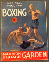 LEWIS, JOHN HENRY-JOCK MCAVOY OFFICIAL PROGRAM (1936)