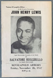 LEWIS, JOHN HENRY-SALVATORE RUGGIRELL OFFICIAL PROGRAM (1937)