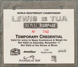 LEWIS, LENNOX-DAVID TUA TEMPORARY CREDENTIAL (2000)