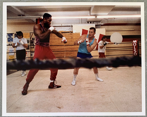 LEWIS, LENNOX ORIGINAL TRAINING CAMP PHOTO (1989)