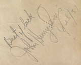LEWIS, JOHN HENRY SIGNED ALBUM PAGE (PSA/DNA)