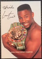 LEWIS, LENNOX SIGNED PROMOTIONAL PHOTO