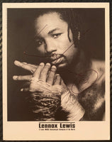 LEWIS, LENNOX SIGNED PROMOTIONAL PHOTO