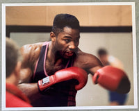 LEWIS, LENNOX ORIGINAL TRAINING CAMP PHOTO (1989)