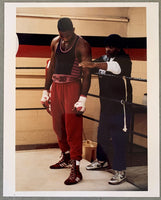 LEWIS, LENNOX ORIGINAL TRAINING CAMP PHOTO (1989)