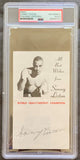 LISTON, SONNY SIGNED PROMOTIONAL HAND OUT (PSA/DNA)