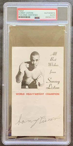 LISTON, SONNY SIGNED PROMOTIONAL HAND OUT (PSA/DNA) – JO Sports Inc.