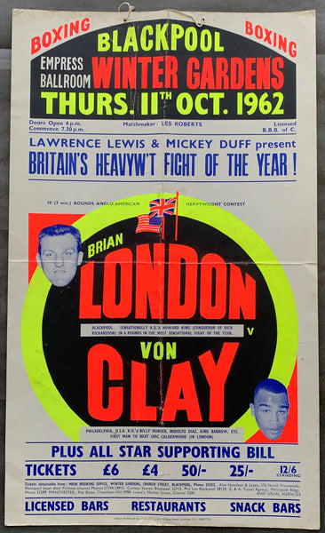 LONDON, BRIAN-VON CLAY ON SITE POSTER (1962)