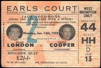 COOPER, HENRY-BRIAN LONDON STUBLESS TICKET (1959)