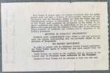 LONDON, BRIAN-HOWIE TURNER & BOB BAKER-DICK RICHARDSON STUBLESS TICKET (1957)