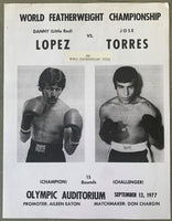 LOPEZ, DANNY "LITTLE RED"-JOSE TORRES ON SITE BROADSIDE (1977)