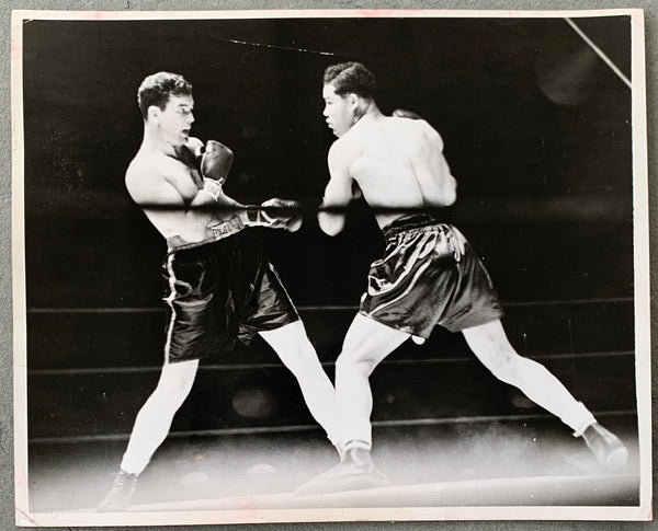 LOUIS, JOE-JAMES J. BRADDOCK ORIGINAL WIRE PHOTO (1937)