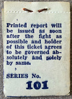 LOUIS, JOE-EZZARD CHARLES GAMBLING PACKET (1950-NEVER OPENED)