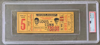 LOUIS, JOE-BILLY CONN II FULL TICKET (1946-WITH SEAT NUMBER-PSA/DNA VG-EX 4)