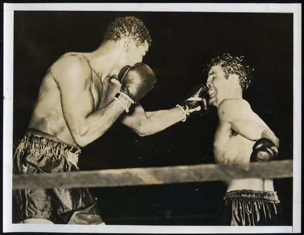 LOUIS, JOE-BILLY CONN I ORIGINAL WIRE PHOTO (1941)