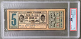 LOUIS, JOE-MAX SCHMELING I FULL TICKET (1936-PSA/DNA)