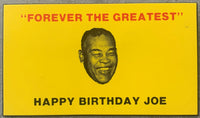 JOE LOUIS HAPPY BIRTHDAY PIN (1975)
