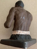 LOUIS, JOE PLASTER BUST (BY KEN CLARK RINGSIDE)