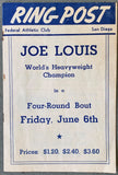 LOUIS, JOE EXHIBITION OFFICIAL PROGRAM (1947)