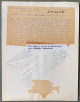 LOUIS, JOE ORIGINAL WIRE PHOTO (1935-AFTER CARNERA FIGHT)