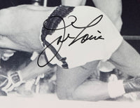 LOUIS, JOE SIGNED ACTION PHOTO