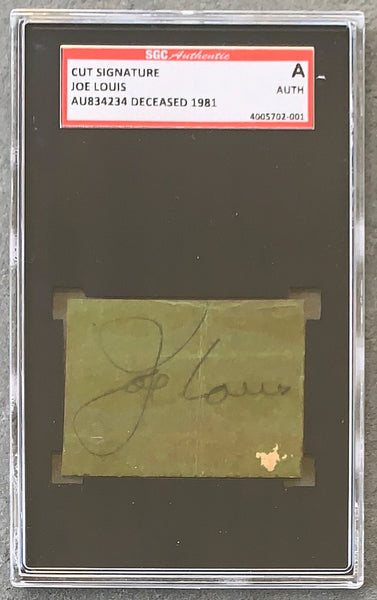 LOUIS, JOE CUT SIGNATURE (SGC)