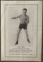 LYNCH, JOE-PAL MOORE & JACK DEMPSEY EXHIBITION OFFICIAL PROGRAM (1922)