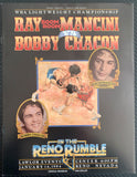 MANCINI, RAY "BOOM BOOM"-BOBBY CHACON OFFICIAL PROGRAM (1984)