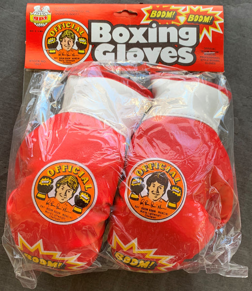 MANCINI, RAY "BOOM BOOM" CHILD"S BOXING GLOVES (ORIGINAL PACKAGING-CIRCA 1980'S)