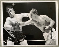MARCIANO, ROCKY-DON COCKELL ORIGINAL WIRE PHOTO (1955)