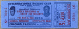 MARCIANO, ROCKY-JERSEY JOE WALCOTT II ON SITE FULL TICKET (1953)