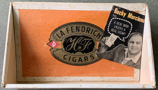 MARCIANO, ROCKY LA FENDRICH CIGAR BOX (CIRCA 1960)