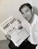 MARCIANO, ROCKY RETIRES WIRE PHOTO (1956)
