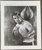 MARCIANO, ROCKY RARE NON INSCRIBED SIGNED PHOTOGRAPH PSA/DNA)