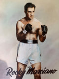 MARCIANO, ROCKY TINTED LARGE FORMAT PHOTOGRAPH (1952-AS WORLD HEAVYWEIGHT CHAMPION)