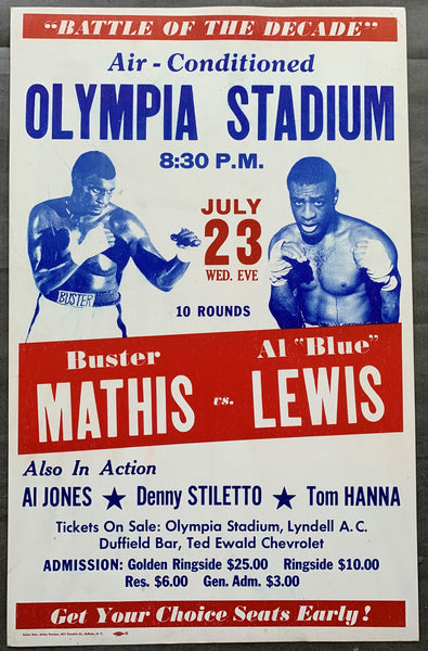 MATHIS, BUSTER-AL "BLUE" LEWIS ON SITE POSTER (1969)