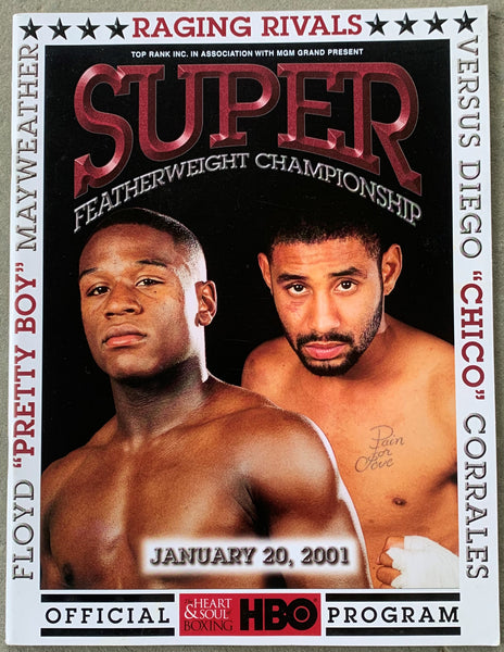 MAYWEATHER, JR., FLOYD-DIEGO CORRALES OFFICIAL PROGRAM (2001)