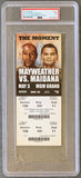 MAYWEATHER, JR., FLOYD-MARCOS MAIDANA I FULL TICKET (2014-PSA/DNA NM 7)