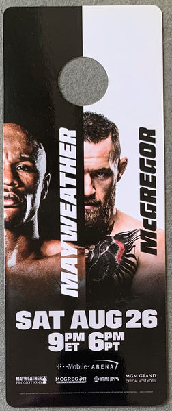 MAYWEATHER, JR., FLOYD-CONOR MCGREGOR DOOR HANGER (2017)